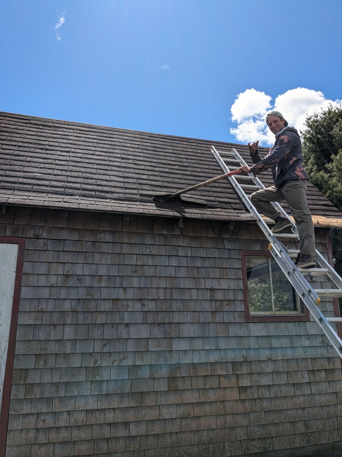 Completed roofing project